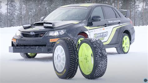 Street-Legal Snow Tires vs WRC Rally Studded Tires