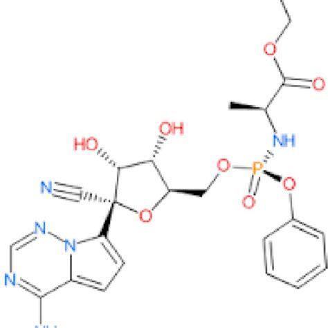 The Molecular structure of Remdesivir. Illustrates the salient features ...