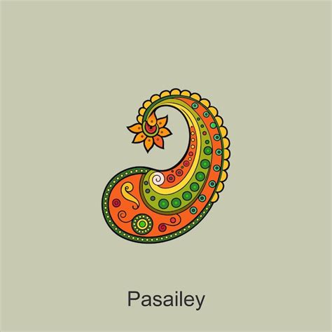 Premium Vector | Paisley single doodle element simple hand drawing ...