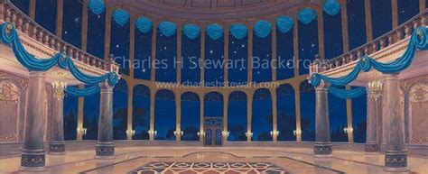 Palace Ballroom Backdrop - Backdrops by Charles H. Stewart