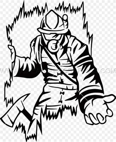 Firefighter Black And White Drawing Clip Art, PNG, 825x1007px ...