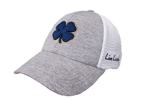 NEW Black Clover Perfect Luck 6 Heather Light Blue Fitted L/XL Golf Hat/Cap | SidelineSwap