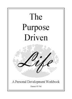 Pin by PDF Books on Books to download free | Workbook, Purpose driven life, Purpose driven