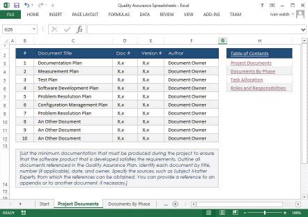 Quality Assurance Plan Templates (MS Word + Excel) – Templates, Forms, Checklists for MS Office ...