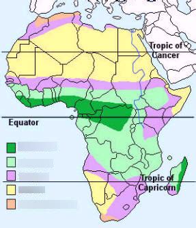 Africa Map Climate Zones Diagram | Quizlet