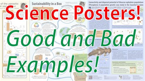 Scientific Poster Design - Good and Bad Examples! (Poster Tutorial Part 2) - YouTube