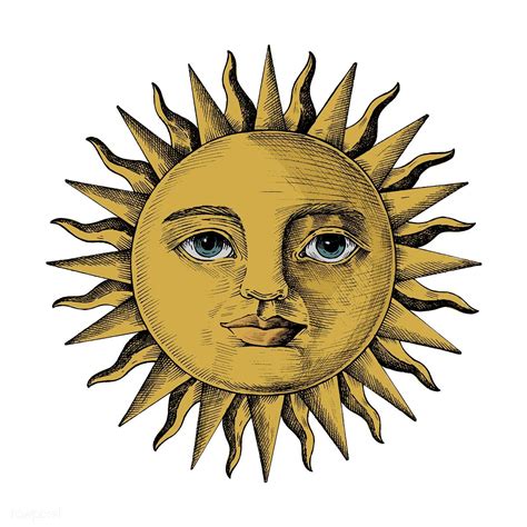 Hand drawn sun with a face | premium image by rawpixel.com Art And ...