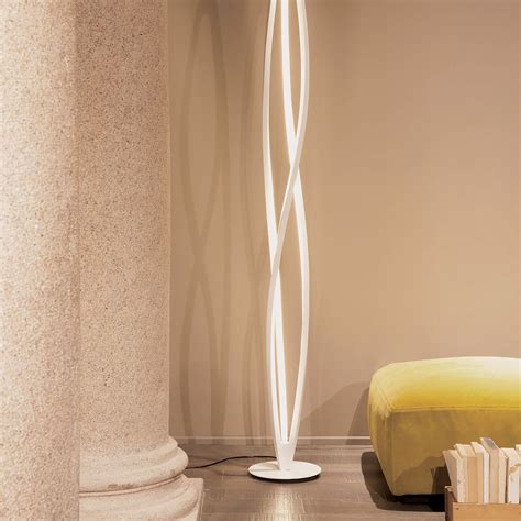 Twist LED Floor Lamp (Silver) - Contempo Lights - Touch of Modern