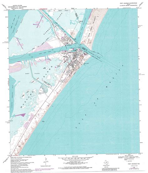 Port Aransas topographic map, TX - USGS Topo Quad 27097g1