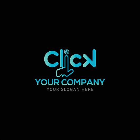 Click Typography logo Design vector 5614390 Vector Art at Vecteezy