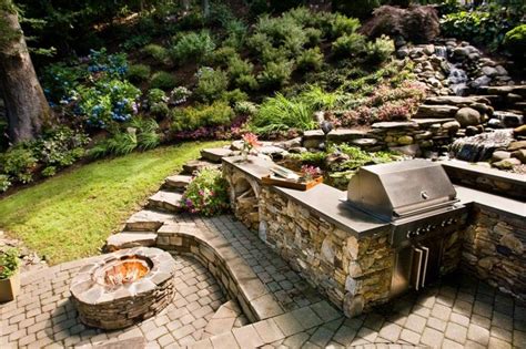 Amazing Hardscapes | Backyard fireplace, Fire pit patio, Backyard