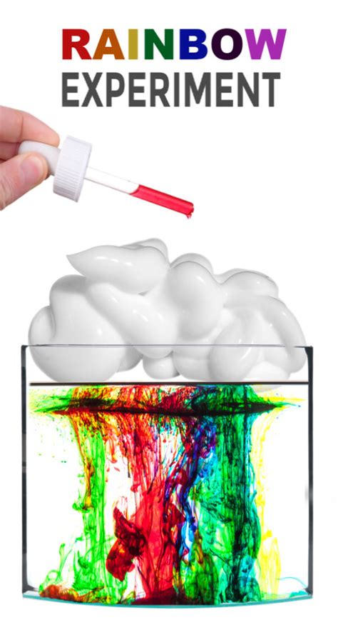 Rainbow Rain Science Experiment