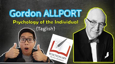 Gordon ALLPORT | Personality of Individual | DISPOSITIONAL Theory ...