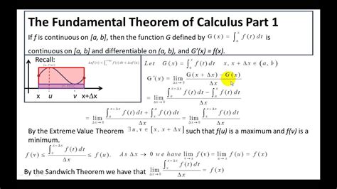 Fundamental Theorem of Calculus Part One - YouTube