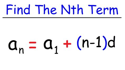 How To Find The Nth Term of an Arithmetic Sequence - YouTube