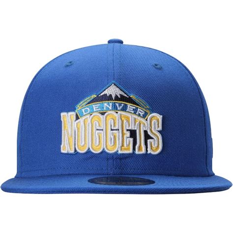 Mens Denver Nuggets New Era Blue Current Logo 59FIFTY Fitted Hat - NBA Store