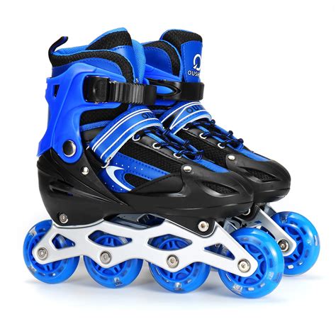 kids Adjustable Inline Skates with Light up Wheels, Outdoor & Indoor ...