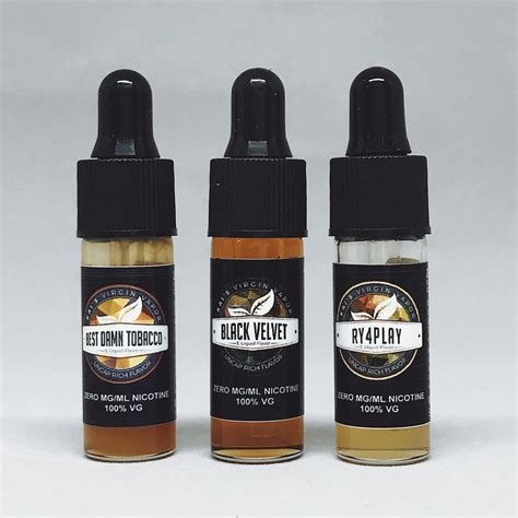 3-pack of Tobacco samples! - KAIs Virgin Vapor