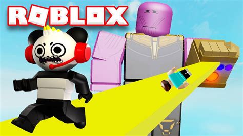 Combo Panda Plays Roblox Escape Thanos Obby! - YouTube