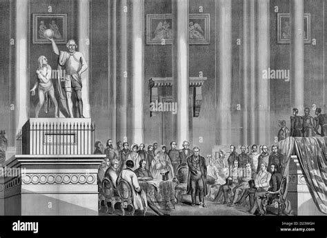 The Inauguration of Zachary Taylor - 1849 Stock Photo - Alamy