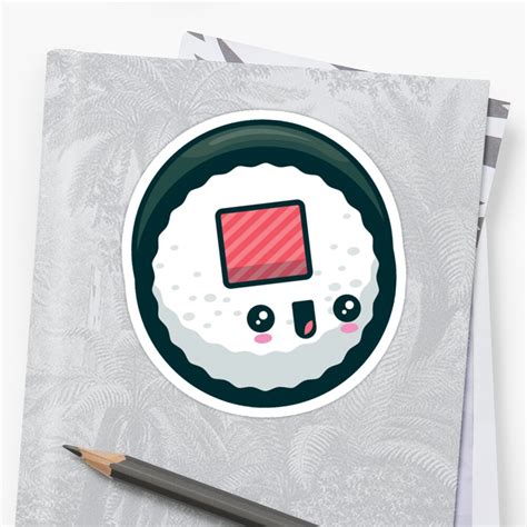 Happy Sushi Sticker by edwardecho | Sticker design, Vinyl sticker, Stickers