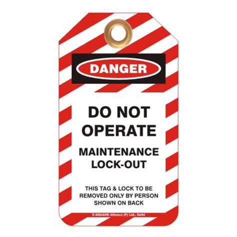 Pack of 10 'Do Not Switch On Under Maintenance' Lockout Tagout Tags Facility Maintenance ...