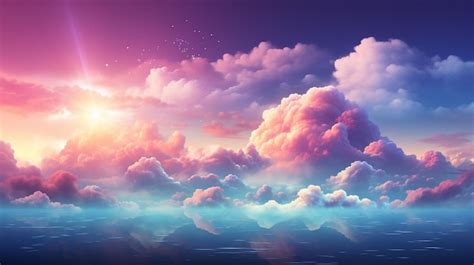 Premium Photo | Heaven background clouds wallpaper