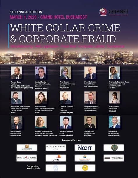 White Collar Crime Whistleblowing and Corporate Fraud Conference 2023 ...