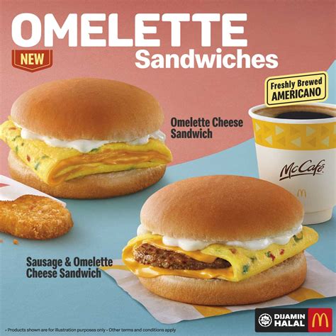 Woke Up Hungry? Jom, Kickstart Your Day With McD's Oh-So-Cheesy Omelette Sandwiches