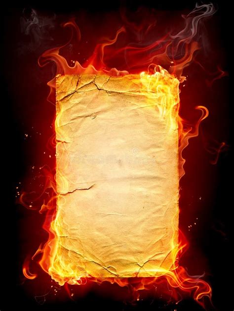 Burning paper stock illustration. Illustration of abstract - 8888328