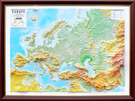 Raised Relief Map of Europe | World Maps Online