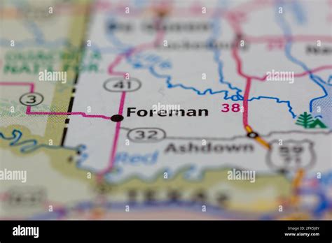 Foreman arkansas map hi-res stock photography and images - Alamy