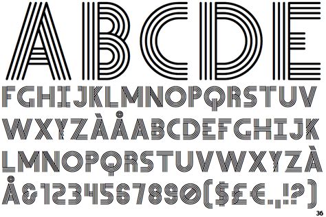 Fontscape Home > Appearance > Concentric lines > Quadline