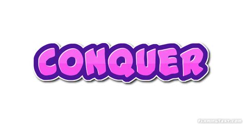 Conquer Logo | Free Name Design Tool from Flaming Text