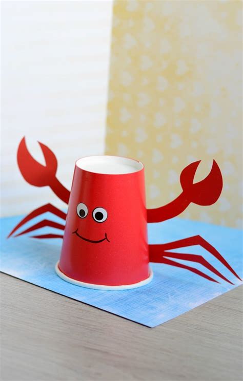 Paper Cup Crab Craft for Kids - Easy Peasy and Fun