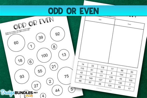 Odd or Even Printable Worksheets