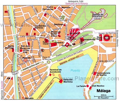 10 Top-Rated Tourist Attractions in Malaga | PlanetWare | Tourist map, Malaga city, Malaga