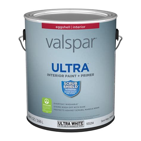 Valspar Ultra Eggshell Base A Latex Paint (Actual Net Contents: 124-fl ...