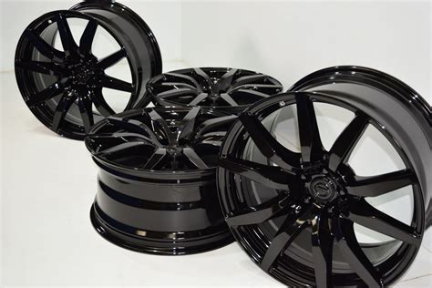 20″ Nissan GTR R35 Premium Wheels RIMS Factory OEM BLACK Rays ...