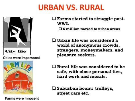 PPT - URBAN VS. RURAL PowerPoint Presentation, free download - ID:2043362