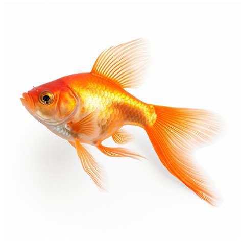 Premium AI Image | Goldfish isolated on white background