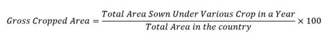 Difference Between Net Sown Area and Gross Cropped Area - Pan Geography