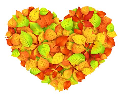 Autumn Leaves Heart Transparent Png Clip Art Image Clip Art Art | Images and Photos finder
