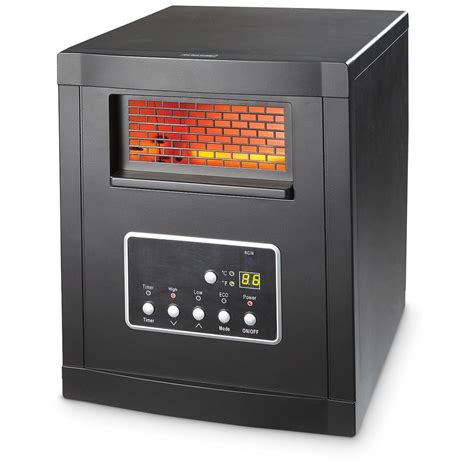 Compact Infrared Indoor Room Heater with Remote - 652069, Home Heaters at Sportsman's Guide