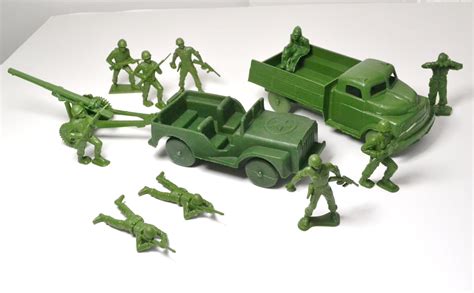 Vintage Toy Army Men Toy Army Vehicles 1960s Military