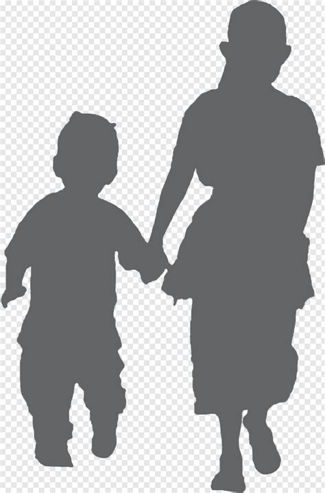 Man Walking Silhouette, Kids Walking, Holding Hands, Giving Hands ...