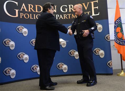 Garden Grove welcomes new police chief at swearing-in ceremony - Behind ...