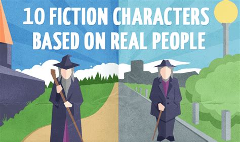 10 Fiction Characters Based on Real People #infographic - Visualistan