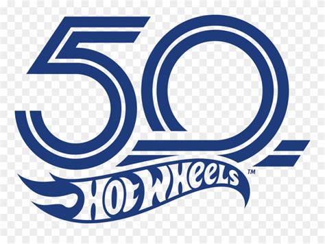 2018 Hot Wheels 50th Logo - Hot Wheels 50th Anniversary Logo Vector Clipart (#603766) - PinClipart