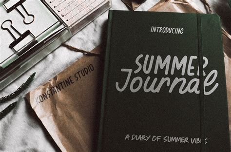 Summer Journal - Scrapbook Fonts on Behance